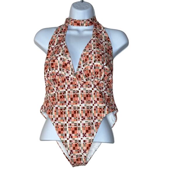 L*Space Allegra Convertible Ties One-Piece Swimsuit Bitsy Cut Women Large NWT - Picture 6 of 13